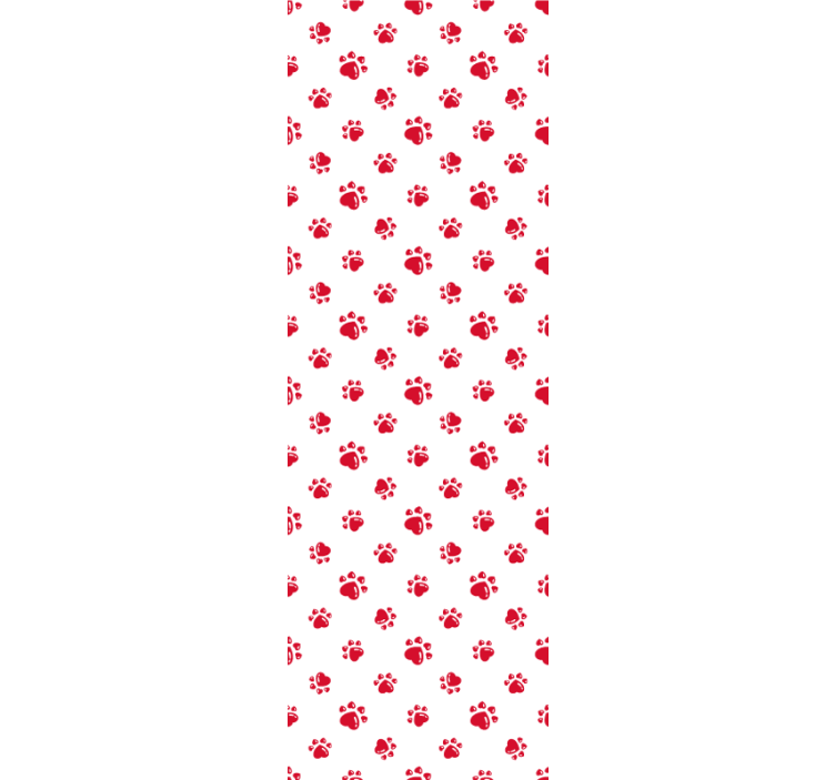 Rullgardin barn med kattpoter och hjärtan design - Tenstickers