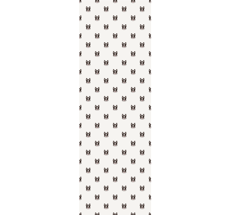Rullgardin barn fransk bulldog karaktär tecknad design - Tenstickers