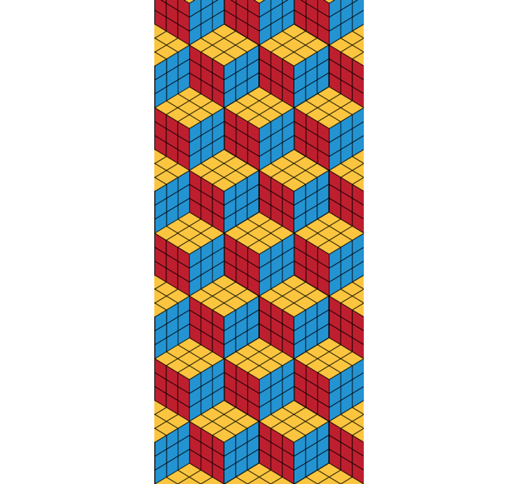 Rullgardin barn rubiks kub originalmönster - Tenstickers