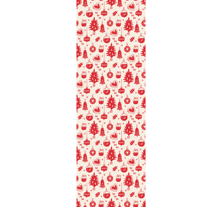 Rullgardin barn söt röd och rosa julmönster - Tenstickers