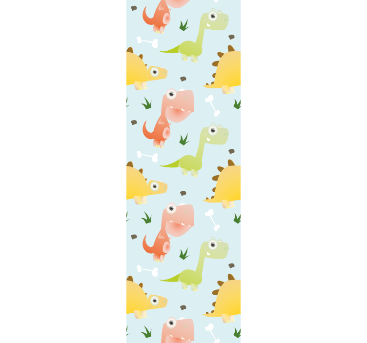 Rullgardin barn liten dino mönster - Tenstickers