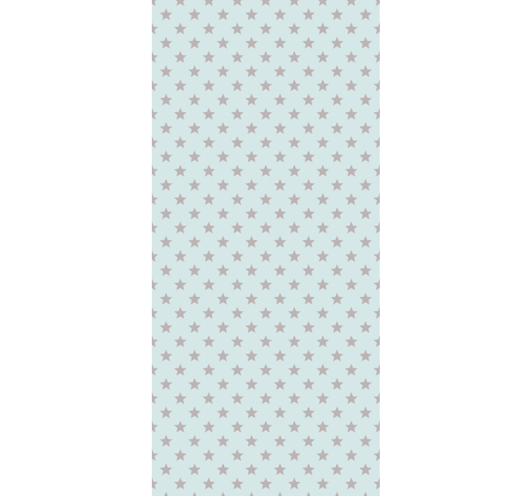 Rullgardin barn blå bakgrund med grå stjärnor - Tenstickers