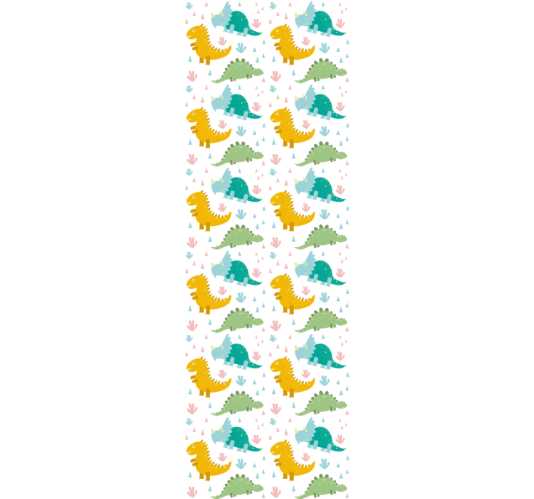 Rullgardin barn härliga dinosaurer mönster - Tenstickers