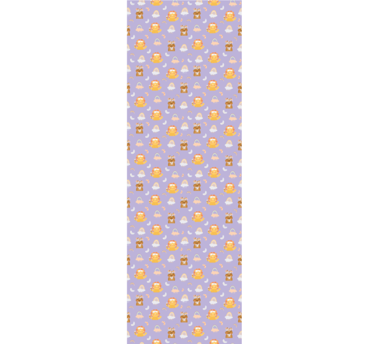 Rullgardin barn djur och regnbågar - Tenstickers