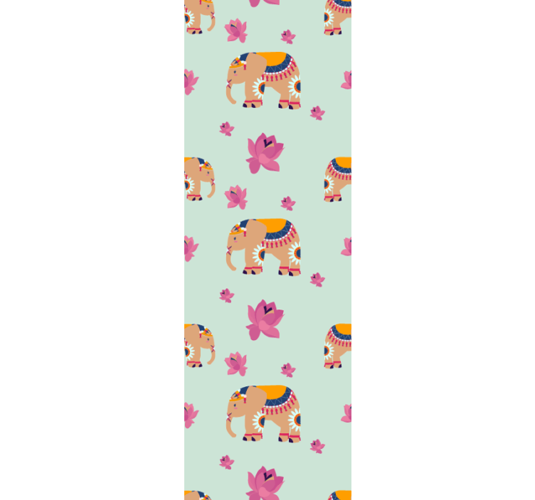 Rullgardin barn indiska persikahästar - Tenstickers