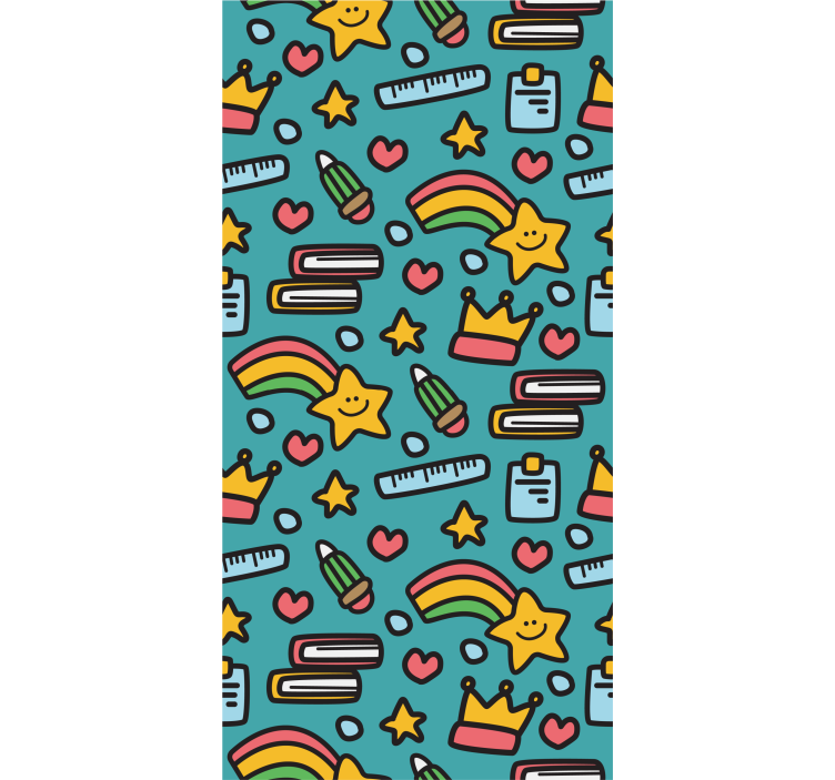 Rullgardin barn kawaii mönster - Tenstickers