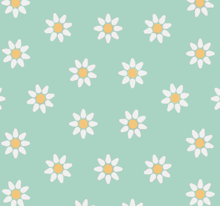 Rrullgardin barn med mönster av barnblommor - Tenstickers
