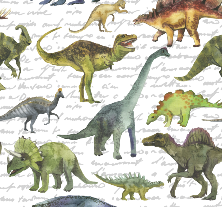Rrullgardin barn realistiska dinosaurer - Tenstickers