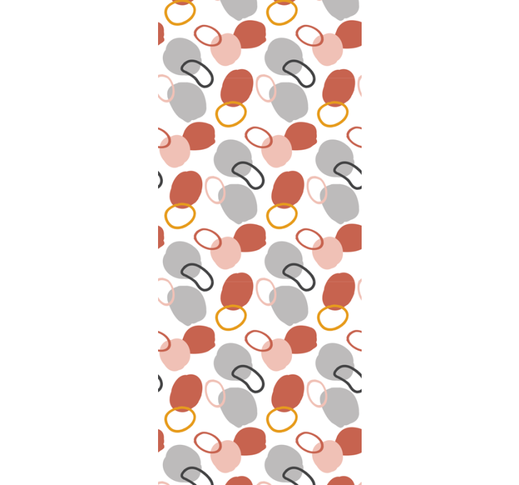 Rullgardin kontor abstrakta färgglada geometriska prickar - Tenstickers