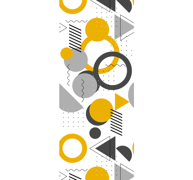 Rullgardin kontor sömlöst retro geometriskt mönster - Tenstickers