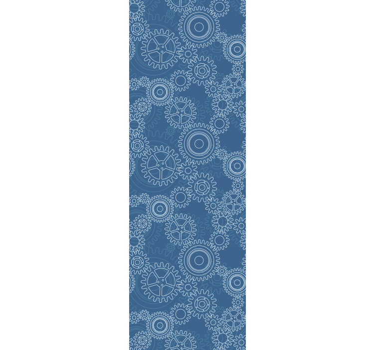 Rullgardin kontor 3d mönster av mekaniska kedjor - Tenstickers