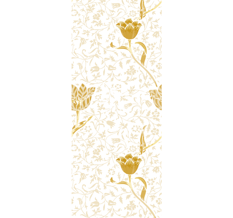Rullgardin kontor botaniska vilda blommor - Tenstickers