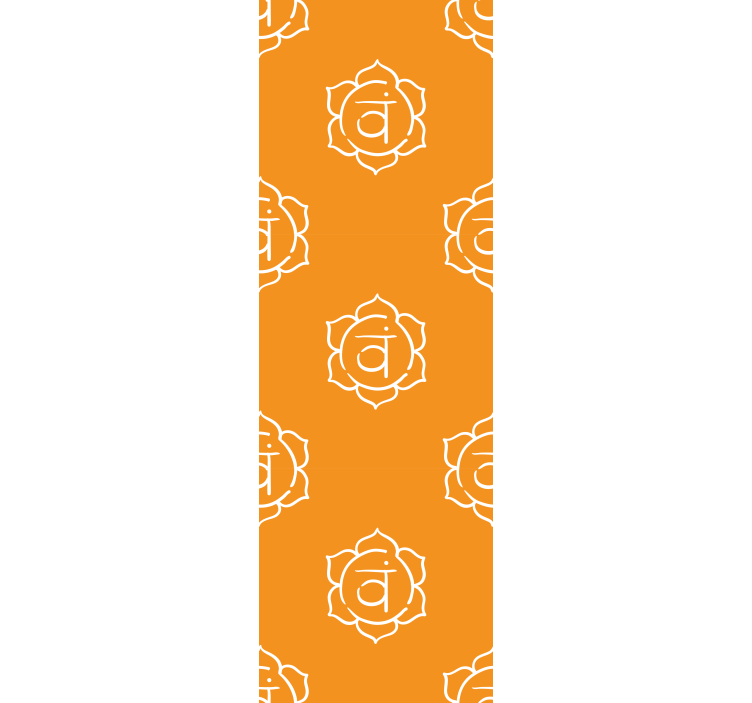 Rullgardin kontor vacker sakral chakra symbol - Tenstickers