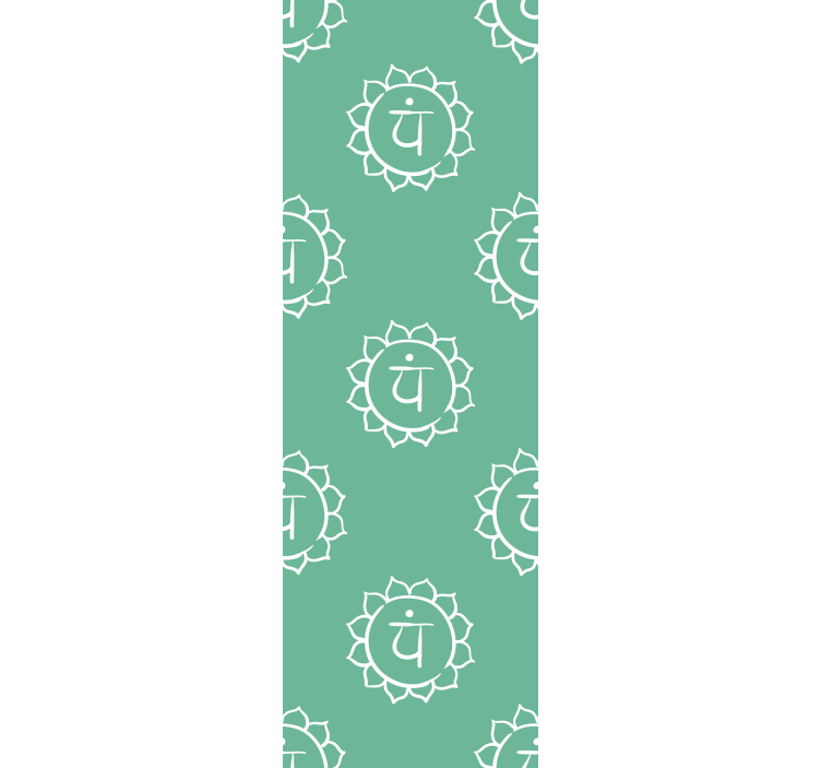 Rullgardin kontor vackert hjärtchakra symbol - Tenstickers