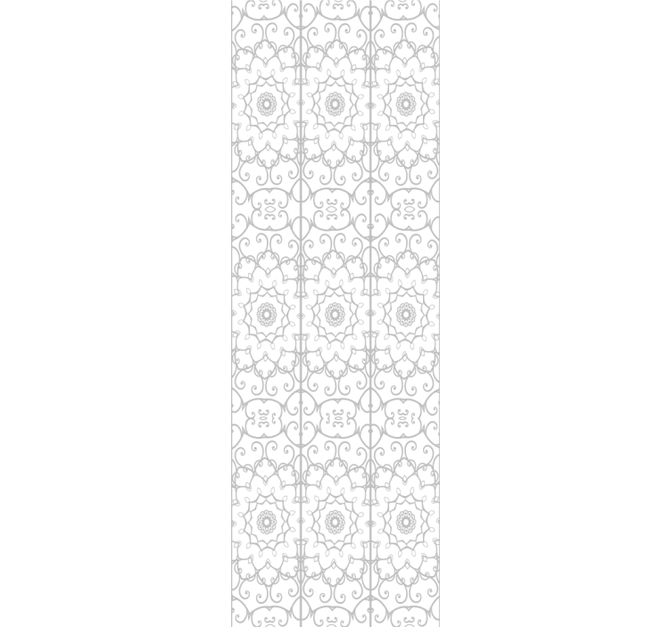 Rullgardin kontor blommönster - Tenstickers