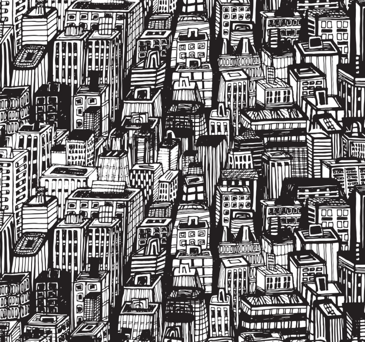 Rullgardin kontor new york-skyskrapor - Tenstickers