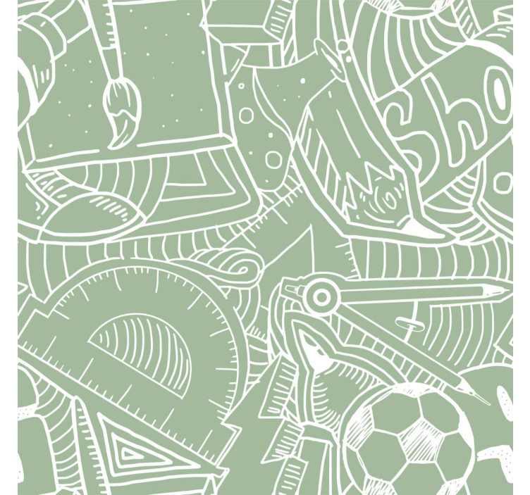 Rullgardin tonåringar grön skolkrita - Tenstickers