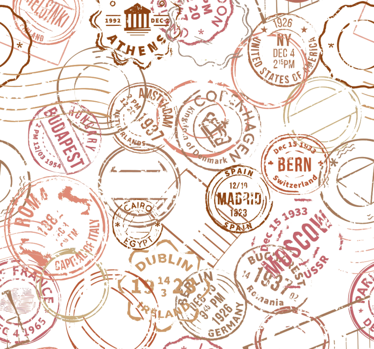 Rullgardin tonåringar retro stämplar - Tenstickers