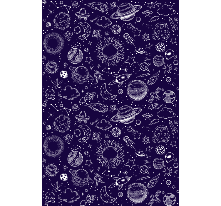 Rullgardin tonåringar planet doodle - Tenstickers