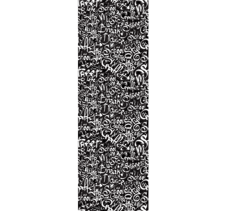 Rullgardin tonåringar med graffiti tags design - Tenstickers