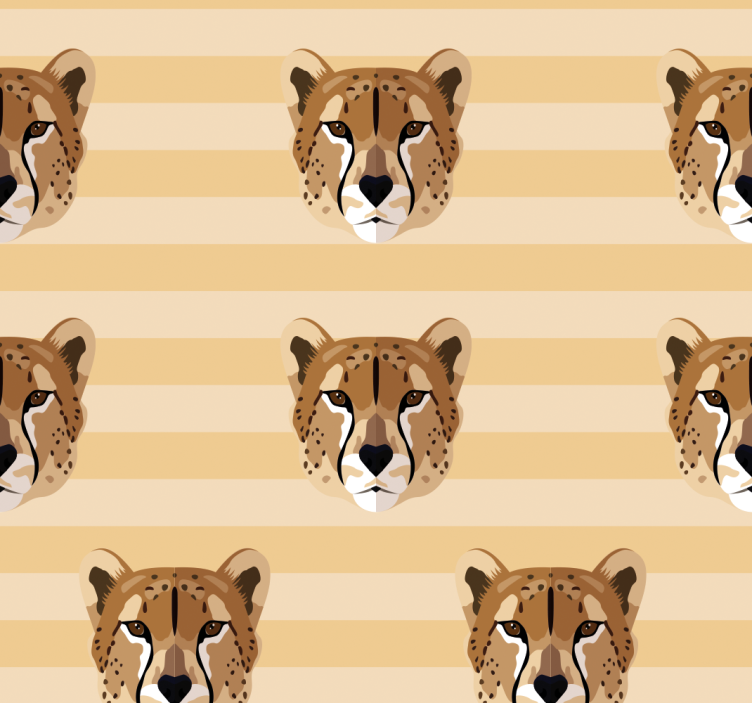 Rullgardin tonåringar leopardhuvud - Tenstickers