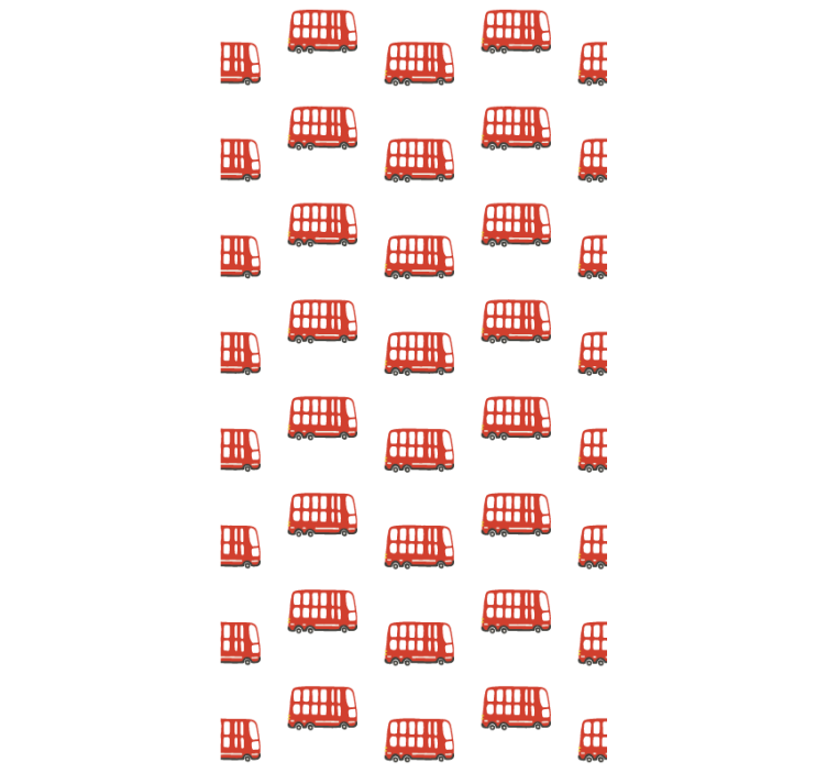Rullgardin tonåringar londonbussmönster - Tenstickers