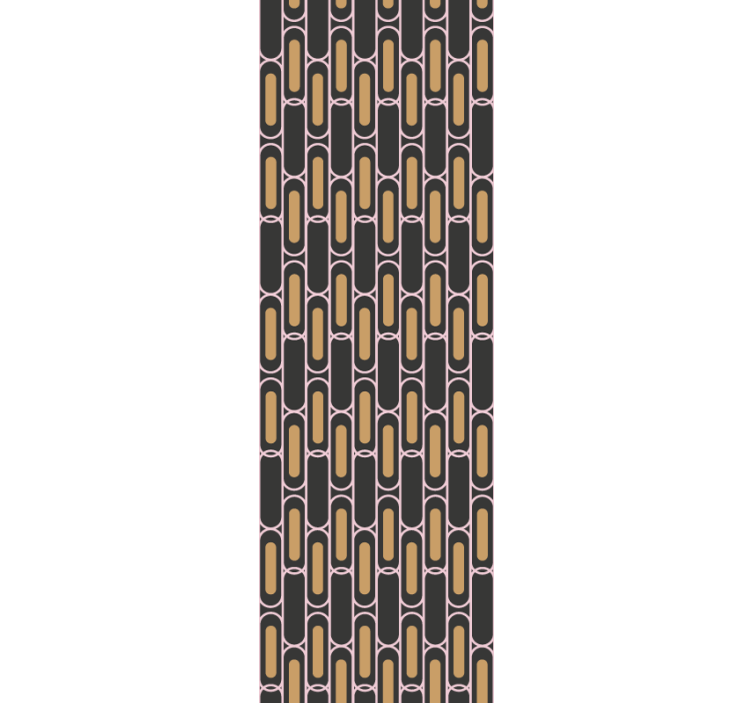 Rullgardin modern geometrisk linjearrangemang - Tenstickers