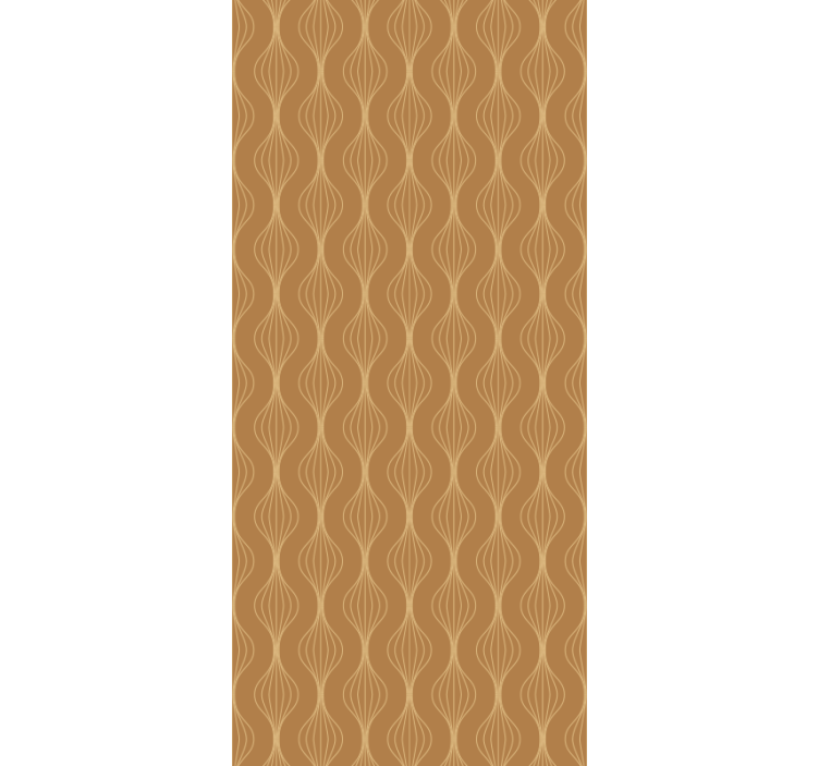 Rullgardin modern eleganta kurvor mönster - Tenstickers