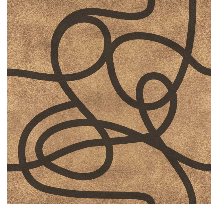 Rullgardin modern oregelbundna bruna linjer - Tenstickers