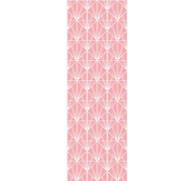 Rullgardin modern geometriskt rosa mönster - Tenstickers