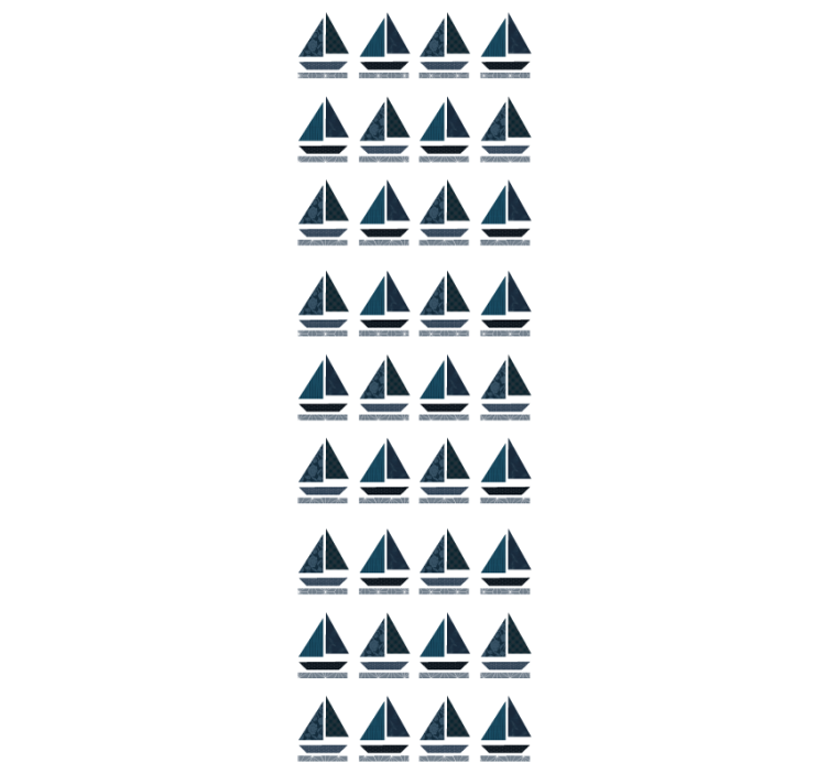 Rullgardin modern segelbåtsmönster - Tenstickers