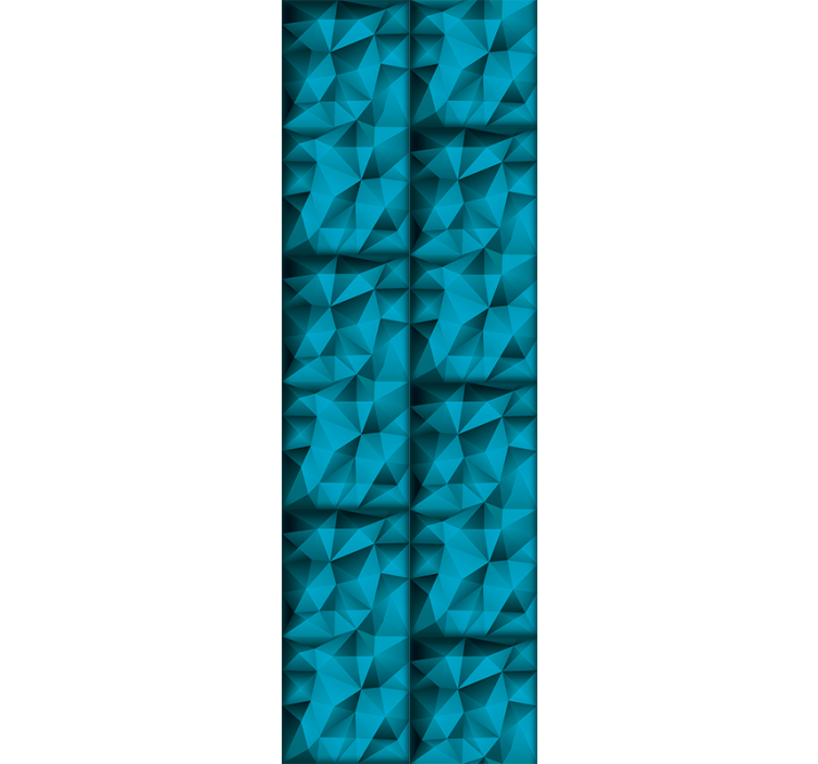 Rullgardin modern blå djup i 3d-mönster - Tenstickers