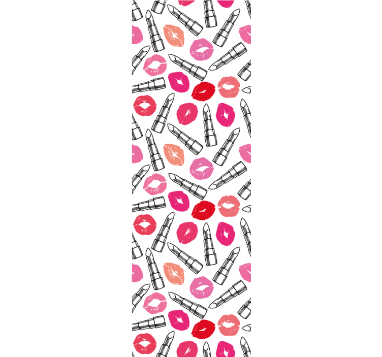 Rullgardin modern läppstift och läppar - Tenstickers