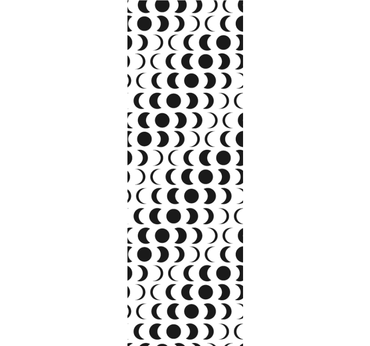 Rullgardin modern med minimalistiskt månmönster - Tenstickers