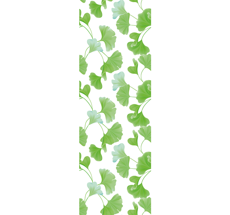 Rullgardin modern gröna ginkgo blad - Tenstickers