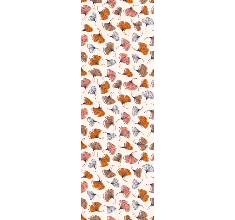 Rullgardin modern ginkgo blad handritad - Tenstickers