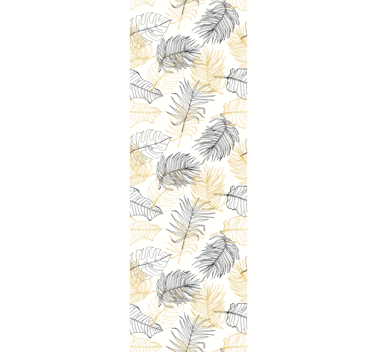 Rullgardin modern palmblad - Tenstickers