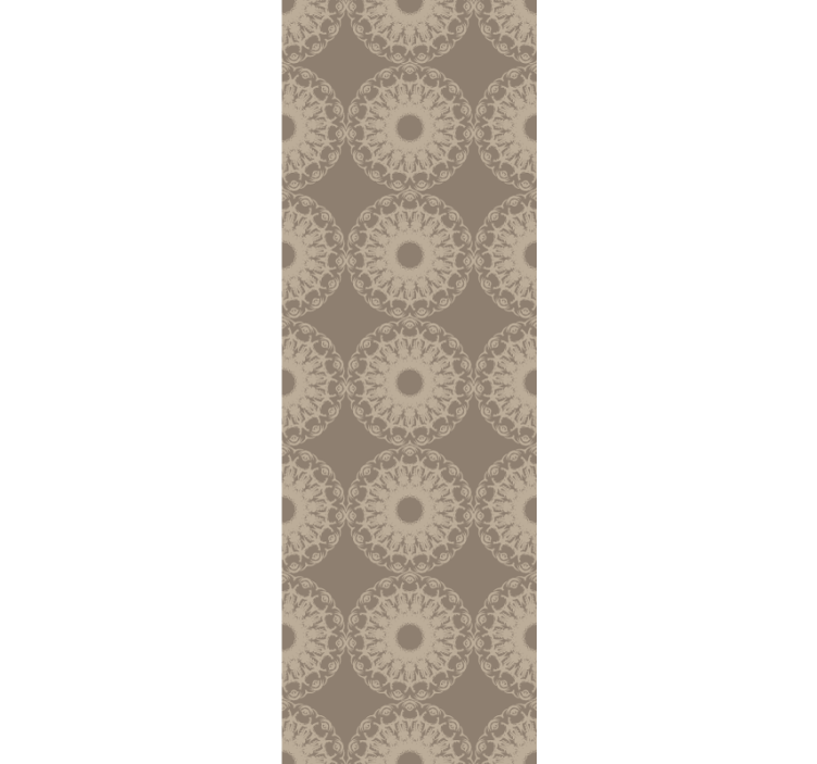 Rullgardin modern eklektisk stil beige cirklar - Tenstickers