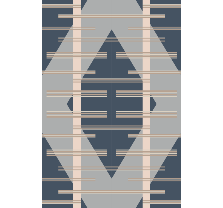 Rullgardin modern grå abstrakt mid-century stil - Tenstickers