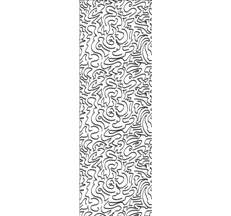 Rullgardin modern vindinspirerade doodles - Tenstickers