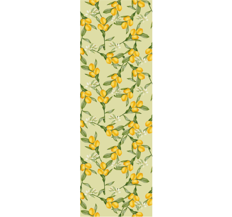 Rullgardin modern tropisk sommar citronmönster - Tenstickers