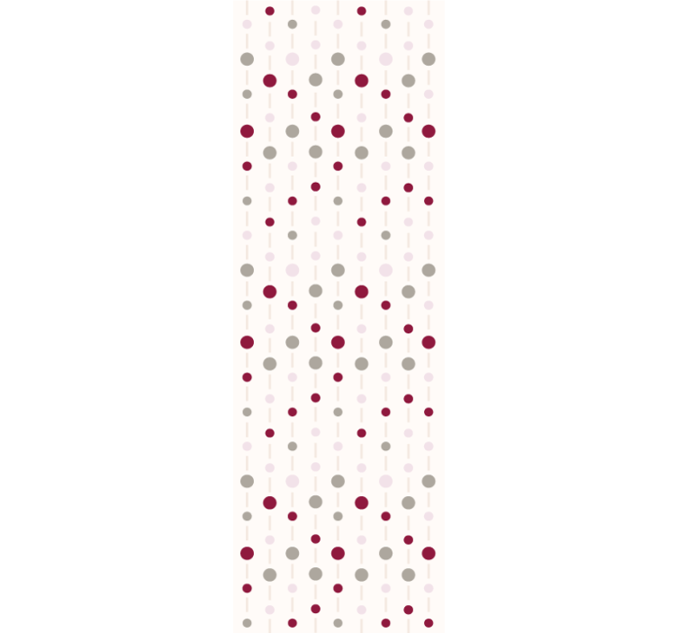 Rullgardin modern pastellfärg prickar mönster med linjer - Tenstickers