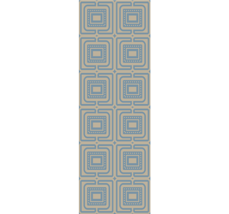 Rullgardin modern brons och mörkblå ruttextur - Tenstickers