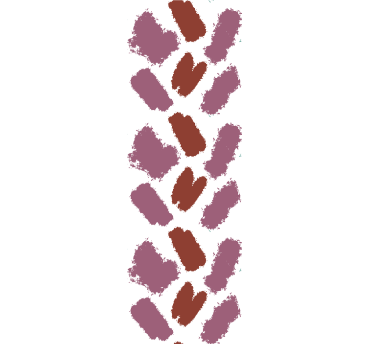 Rullgardin modern rosa och röda färgstänk - Tenstickers
