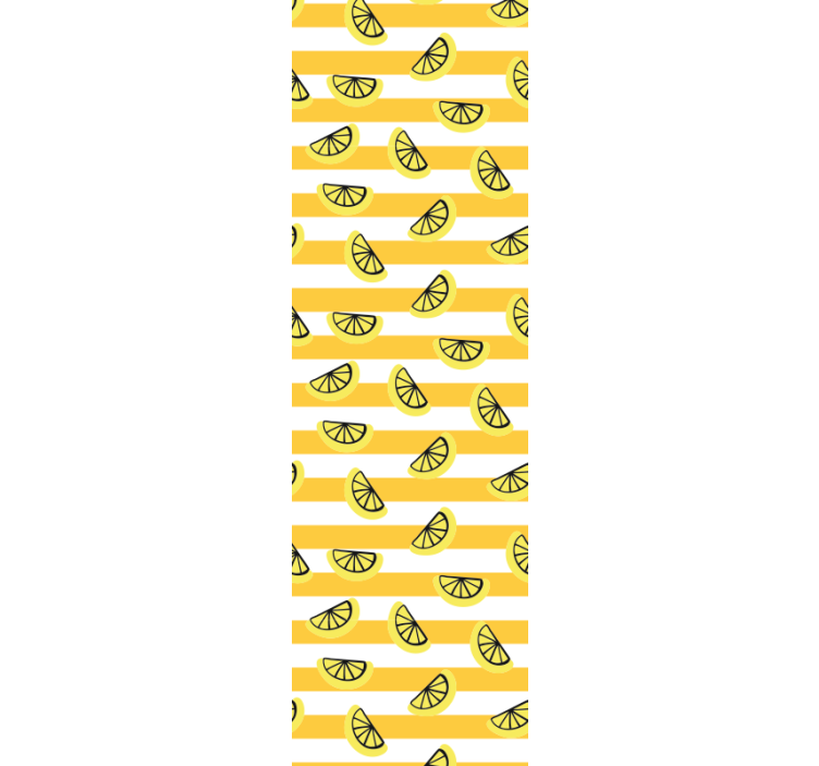 Rullgardin modern med citrussymboler design - Tenstickers