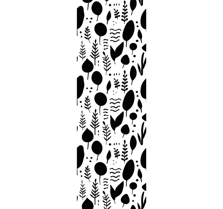Rullgardin modern svartvita naturmotiv - Tenstickers