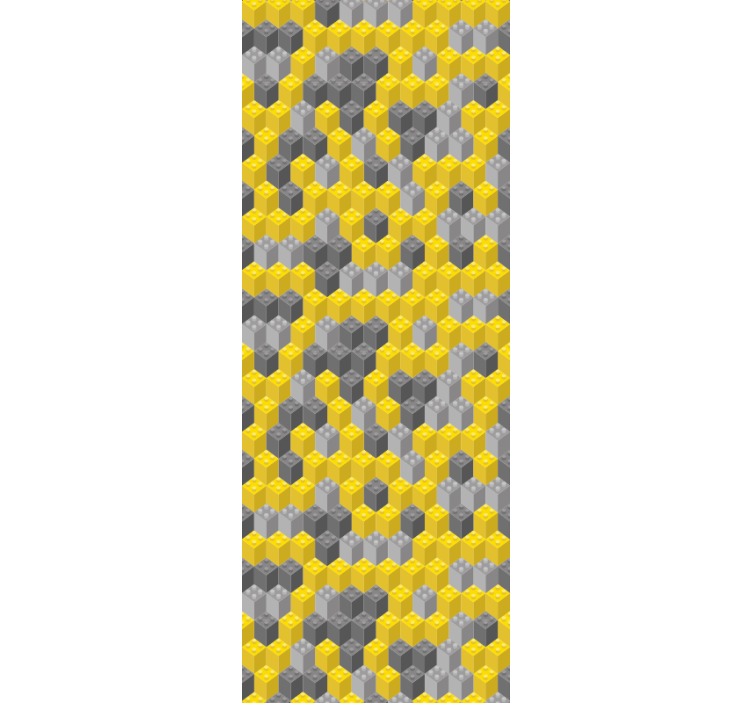 Rullgardin modern pantone byggklossar - Tenstickers
