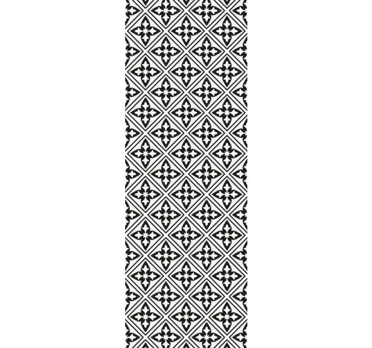Rullgardin modern blommiga plattor - Tenstickers