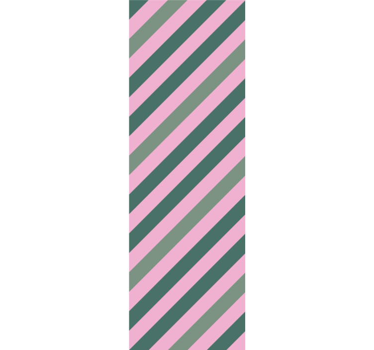 Rullgardin modern pastell rosa och grön färgblock - Tenstickers