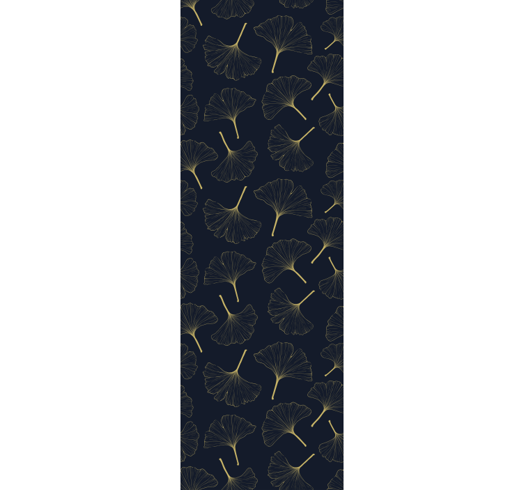 Rullgardin modern 3d gyllene ginkgo blad - Tenstickers